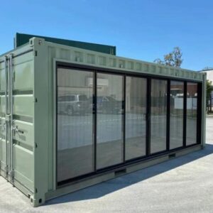 20-Fuß Bürocontainer mit seitlicher Verglasung – Bild 1