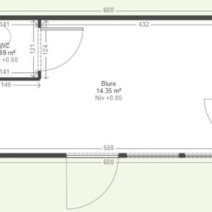 Gewerbemodul 18 m² mit Sanitärbereich – Bild 7