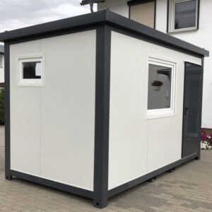 Bürocontainer 4 × 2,20 m mit Sanitärbereich – Bild 1