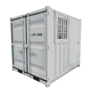 12-Fuß Standard-Seecontainer – Weiß – Bild 1