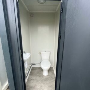 Sanitärmodul WC – Einfachausführung, Farbe Grau – Bild 1