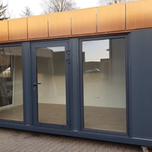 18 m² Bürocontainer mit Sanitäranlagen – Bild 3