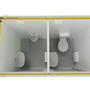 Doppelter Sanitärcontainer 2,4 × 1,5 m – WC + separates Urinal – Bild 6