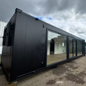 40-Fuß Modulcontainer – Büro / Aufenthaltsraum mit Erkerfenstern – Bild 8