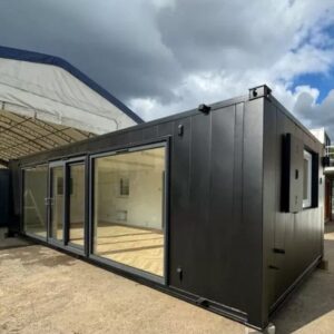 40-Fuß Modulcontainer – Büro / Aufenthaltsraum mit Erkerfenstern – Bild 1