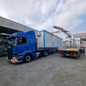 Monoblock-Container für Verkaufsbüro – 12 × 2,5 m – Bild 8