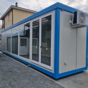 Monoblock-Container für Verkaufsbüro – 12 × 2,5 m – Bild 1