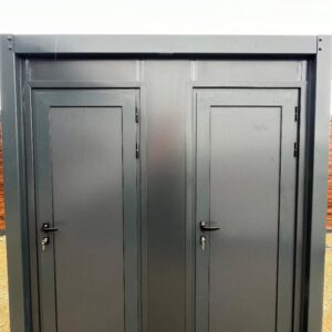 SANITÄRCONTAINER WC + DUSCHE – ANSCHLIESSBAR – GRAU – Bild 5